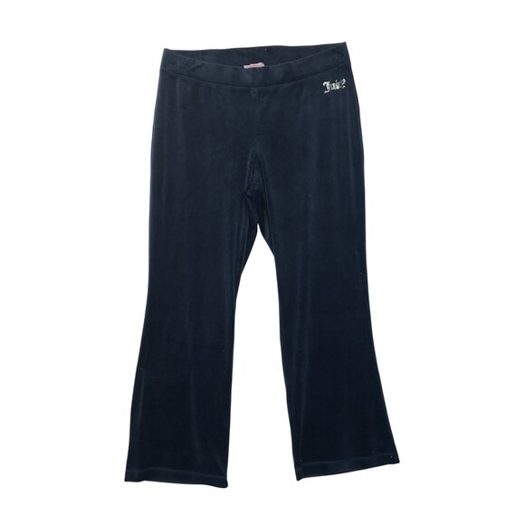 Juicy Couture Women XL Blue Velour Lounge Sweat Pants Draw String Y2K Barbiecore - Picture 7 of 12